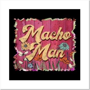 Classic Macho Personalized Flowers Man Proud Name Posters and Art